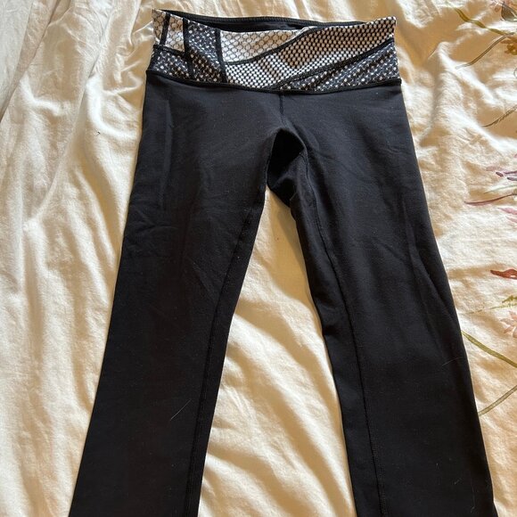 Lululemon Wunder Under cropped leggings with patchwork waist - Picture 1 of 2